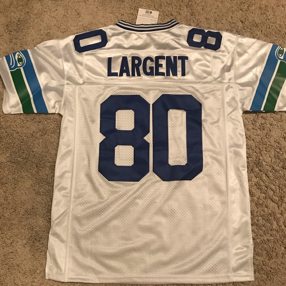 Throwback Steve Largent Seahawks Jersey custom